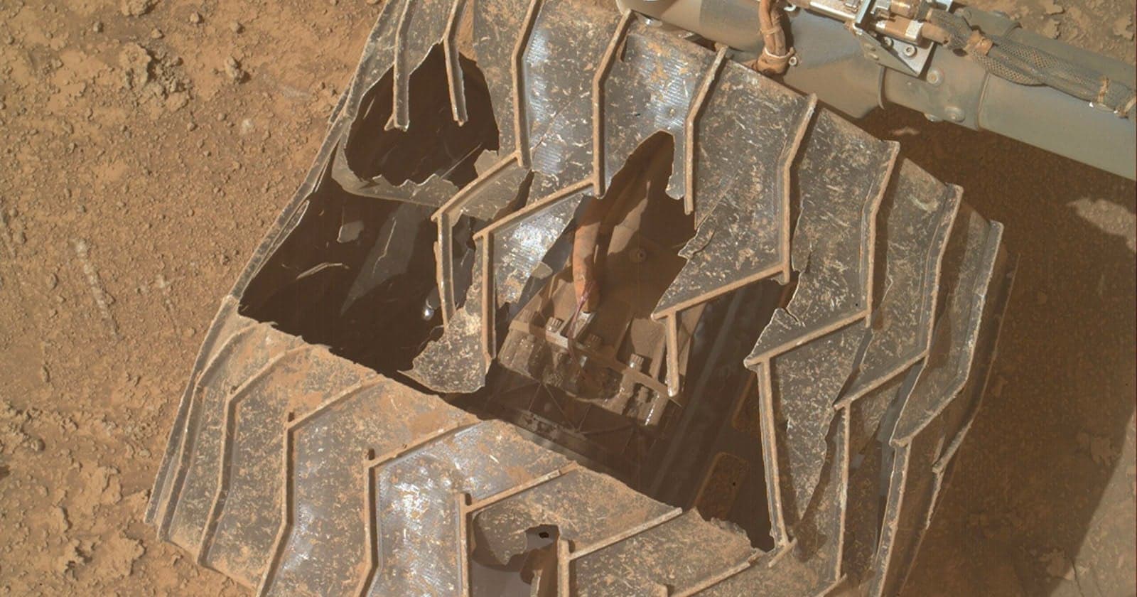 There’s an Even Larger Hole in the Wheel of NASA’s Mars Curiosity Rover