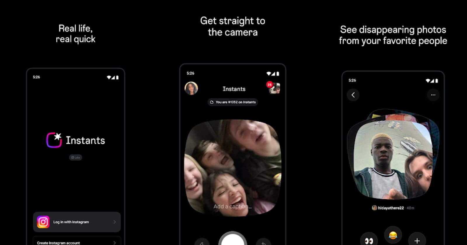 Instagram Rolls Out ‘Instants’ App for Sharing Disappearing Photos