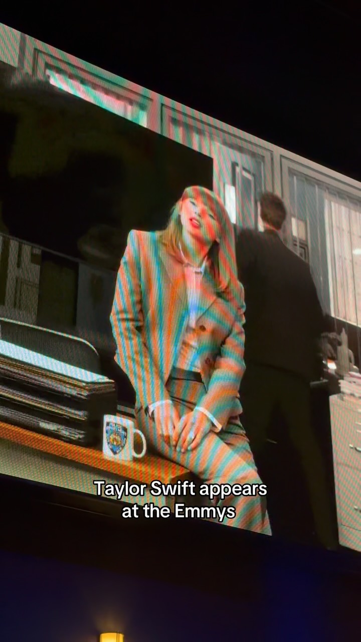 @taylorswift shows up at the #emmys