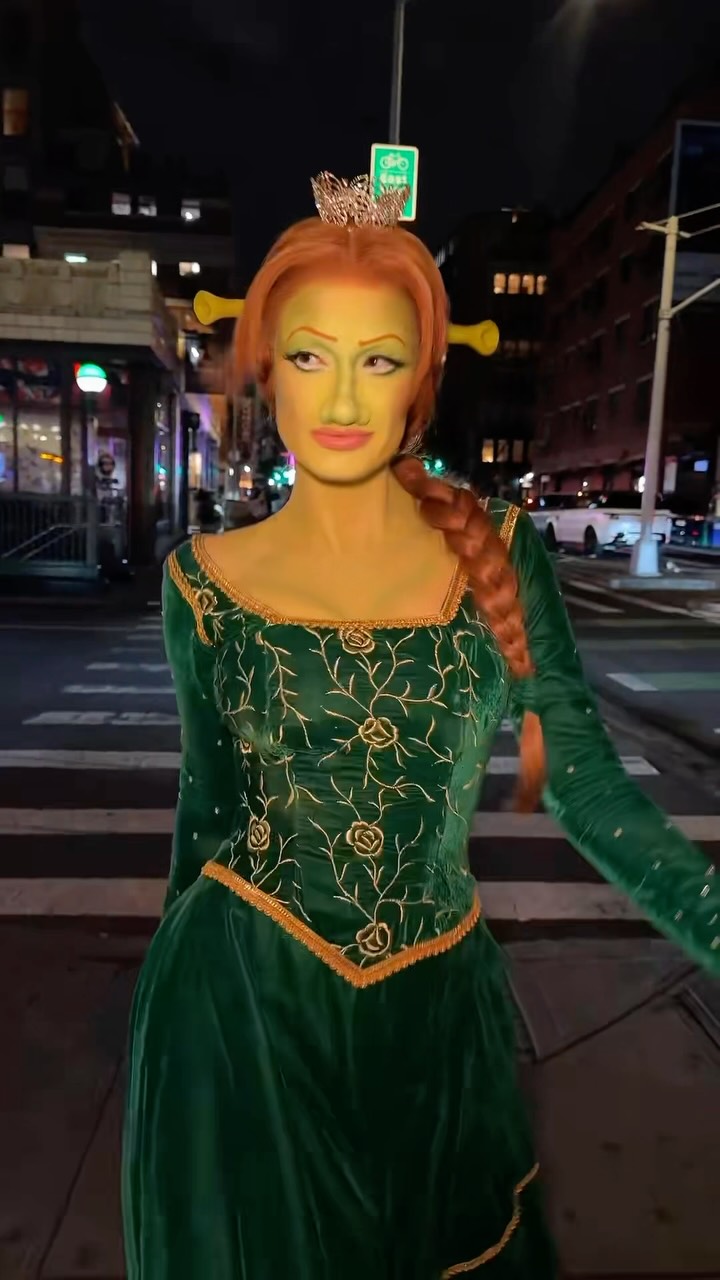 Swamp chic is real when Fiona trades her ogre couture for glam